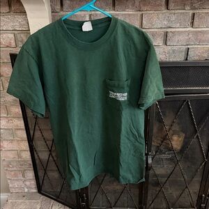Gildan Forest Green Pocket Tee